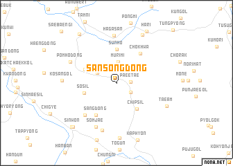 map of Sansŏng-dong