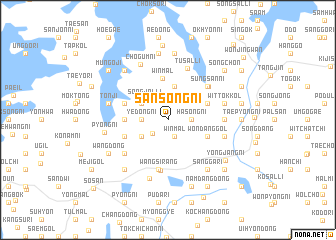 map of Sansŏng-ni