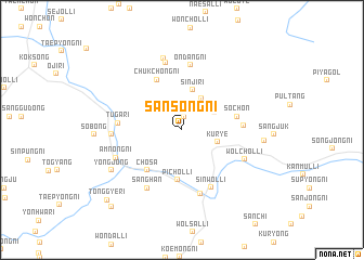 map of Sansŏng-ni