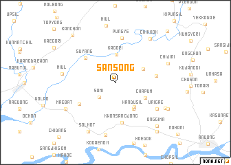 map of Sansŏng