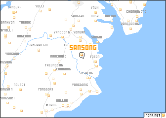 map of Sansŏng