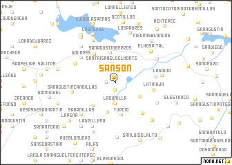 map of Sanson