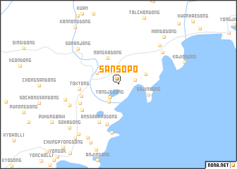 map of Sansŏp\