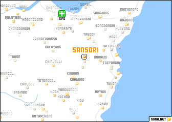 map of Sansŏ-ri