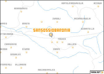 map of San Sossio Baronia