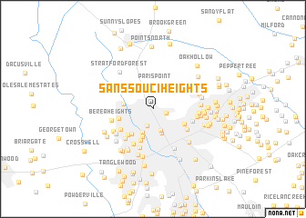 map of Sans Souci Heights