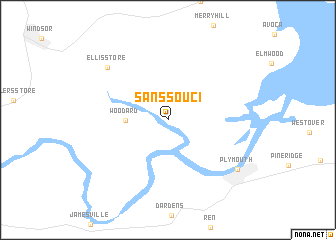 map of Sans Souci