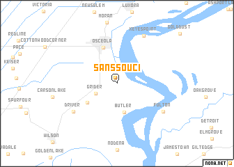 map of Sans Souci