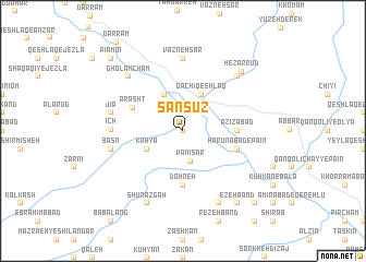 map of Sānsūz