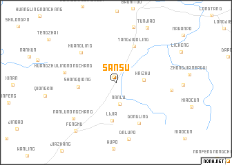 map of Sansu