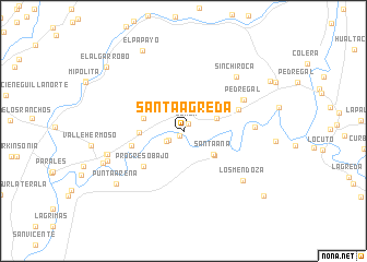 map of Santa Agreda