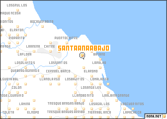 map of Santa Ana Abajo