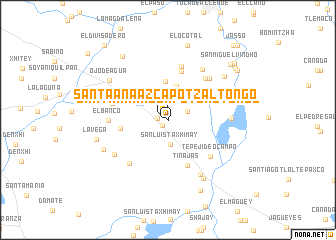 map of Santa Ana Azcapotzaltongo