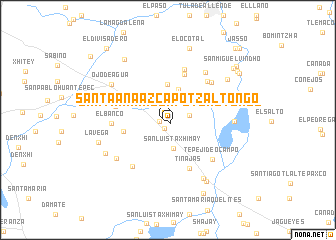 map of Santa Ana Azcapotzaltongo
