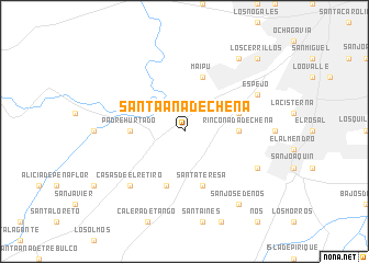 map of Santa Ana de Chena
