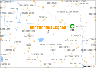 map of Santa Ana del Conde