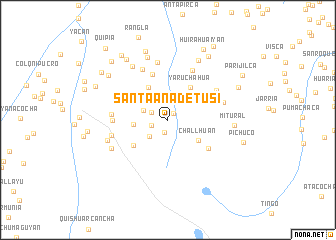 map of Santa Ana de Tusi