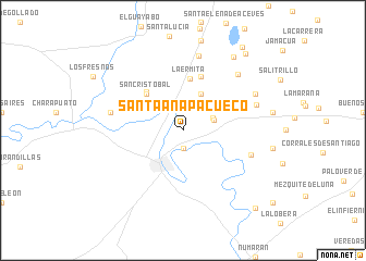 map of Santa Ana Pacueco