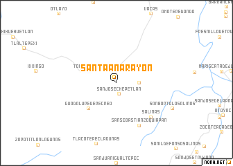 map of Santa Ana Rayón
