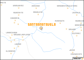 map of Santa Ana Tavela