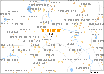 map of Santa Ana