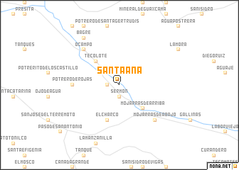 map of Santa Ana