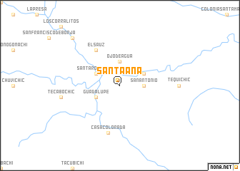 Santa Ana Mexico Map Santa Ana (Mexico) map   nona.net