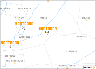 map of Santa Ana