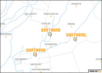 map of Santa Ana
