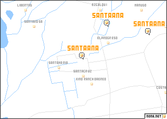 map of Santa Ana