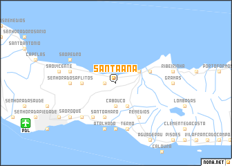 map of Santa Ana