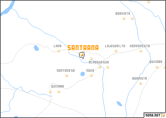 map of Santa Ana