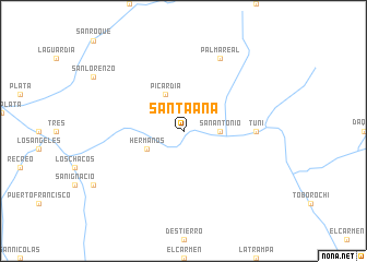 map of Santa Ana