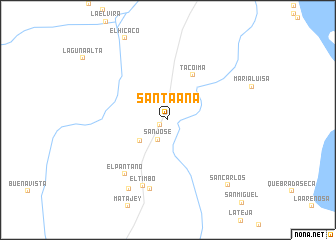 map of Santa Ana