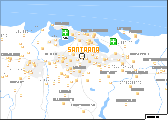 map of Santa Ana