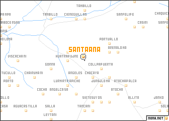 map of Santa Ana