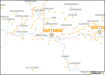 map of Santa Ana