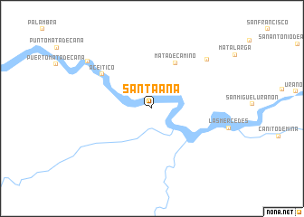 map of Santa Ana