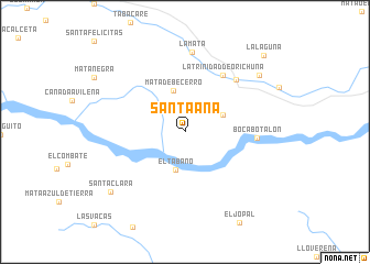 map of Santa Ana