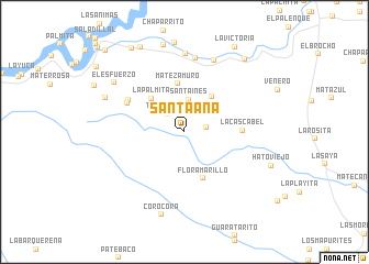 map of Santa Ana