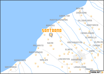 map of Santa Ana