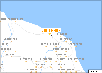 map of Santa Ana