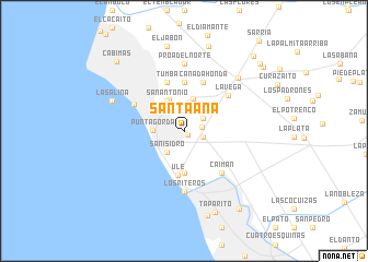 map of Santa Ana