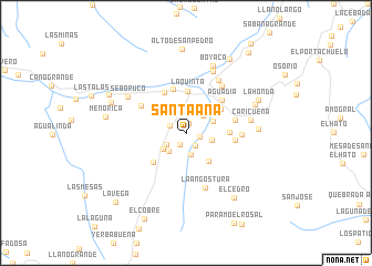 map of Santa Ana