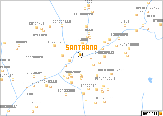 map of Santa-Ana