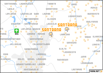 map of Santa Ana