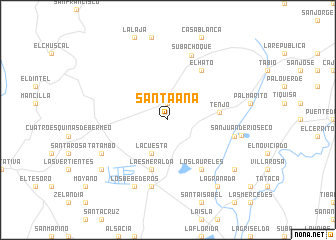 map of Santa Ana