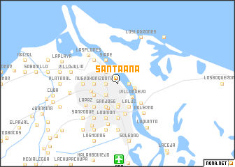 map of Santa Ana