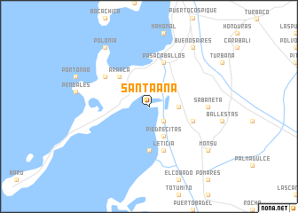 map of Santa Ana