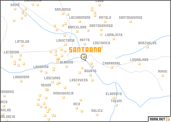 map of Santa Ana